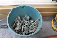 Pail of carriage bolts