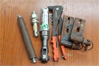 rivet tool, air ratchet, other items