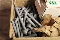 Carriage bolts, lock washers etc