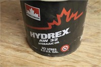jug of hydraulic fluid