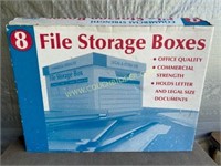 Set of 4 File Storage Boxes