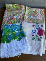Vintage Terry Cloth table linens