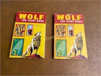 Pair of wolf cub scout books