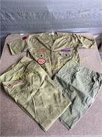 Boy Scout uniform with shorts and pants