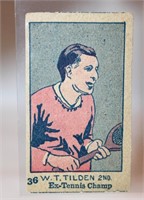 1926 W.T. Tilden Tennis Card #36, W512