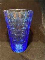 EARLY BLUE GLASS VASE