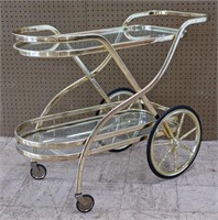 Vintage Brass Tea Cart