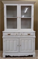 Vintage Painted Wooden China Hutch