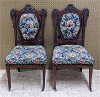 Two Antique Parlor Chairs