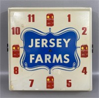 Vintage Jersey Farms Clock