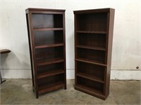 2 Nice Wood Bookshelves