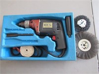 skil elec. drill & items