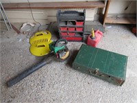 leaf blower,stove & misc items