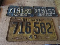1940's indiana license plates
