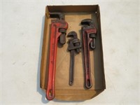 18, 14, 8in. Pipe Wrenches