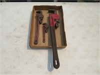 24, 14, 8in. Pipe wrenches