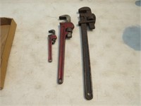 24, 18, 8in. Pipe Wrenches