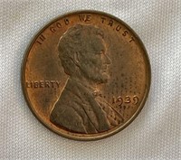 1939 Uncirculated Wheat Back Penny