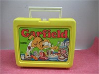 Plastic Garfield Lunch Box with Thermos