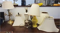 MISC LAMPS & SHADES- AS IS