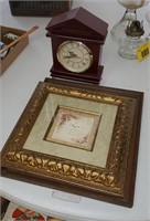 2 PICTURES & BATTERY OPERATED CLOCK
