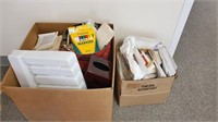 2 BOXES OF OFFICE SUPPLIES & MISC