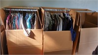 3 BOXES MISC MENS & WOMENS CLOTHING