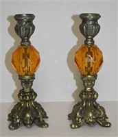 Pair of Ornate Candlesticks