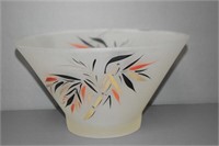 Large Frosted Glass Bowl