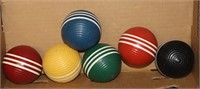 6 Vintage Crochet Balls