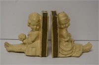 Pair of Young Girl Bookends