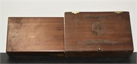 Pair of Wooden Cigar Boxes