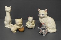 Lot of Cat Figurines