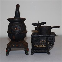 Cast Iron Stove, Pot & Oven