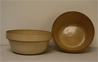 Pair of Stoneware Mixing Bowls