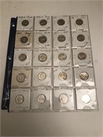 20 Jefferson Nickels