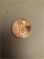 St Gaudens 1 oz Copper Round