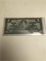 1937 Bank of Canada $1 Note