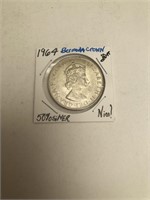 1964 Bermuda Crown Silver Coin