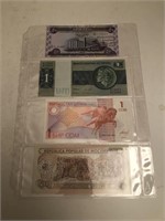 4 Foreign Currency Notes