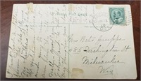 Vtg Post Card W/ A stamp Of 1Cent Early Canada