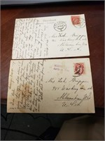 Vintage 2 Post Cards With A stamp Of Norway