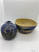 Vintage 2 Art Pottery Vases