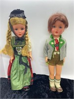 Lot Of Two Black Forest HD German 12" Gura Doll