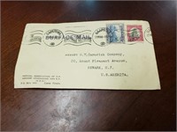 Vintage envelope from South Africa with stamps