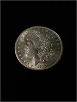 USA Silver Morgan Dollar 1921D  AUNC