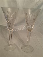 2 Waterford Crystal Wine Glasses
