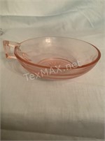 Pink Depression Glass Candy Dish