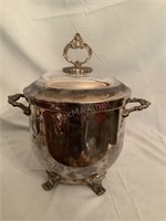F B Rogers Silverplate Ice Bucket with Lid