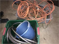 Garden hose, extension cords, coax cable